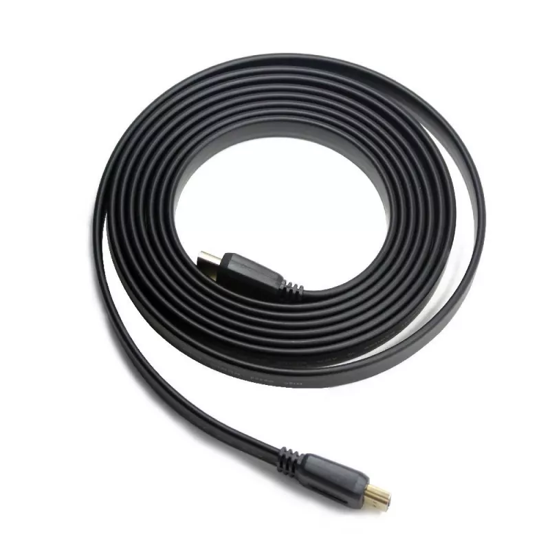 HDMI-HDMI-Kabel v2.0 3D TV High Speed Ethernet 1,8 m flach (vergoldete Enden)