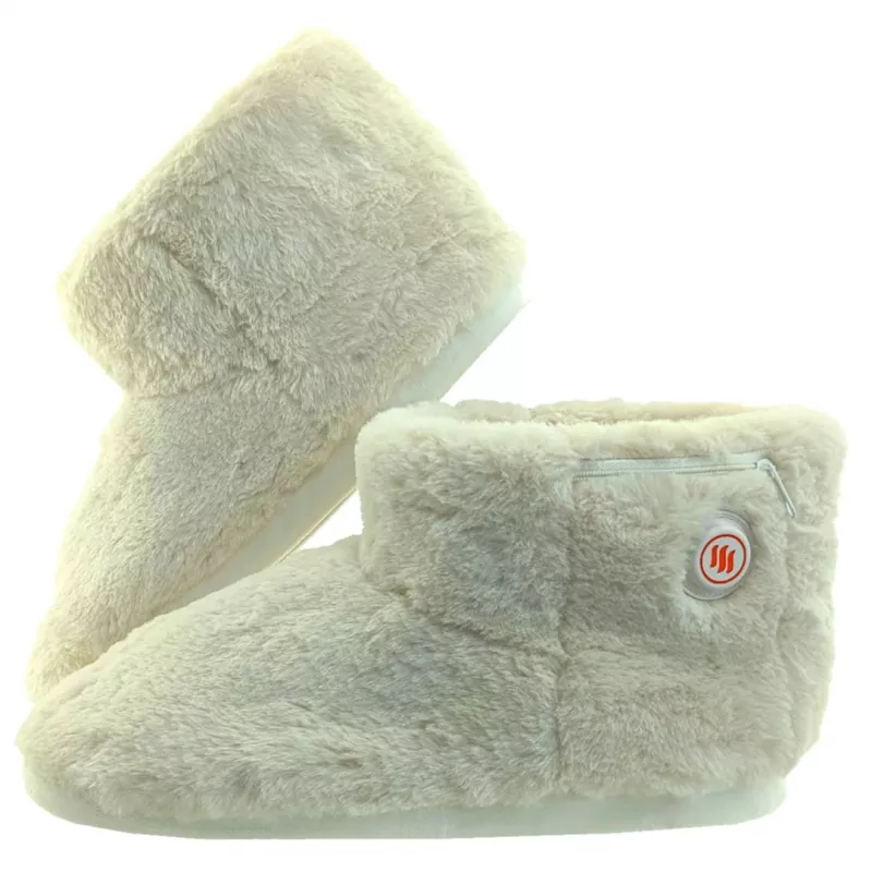 Glovii GQ7M Hausschuhe Geschlossener Hausschuh Unisex Creme
