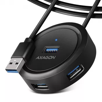 AXAGON HUE-P1AL Hub 4-Port USB 3.2 Gen 1 RUND