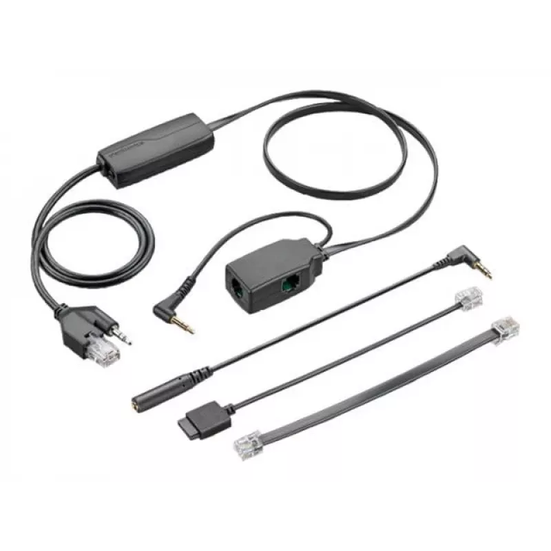 Electronic Hookswitch POLY APA-24 ALCATEL Schwarz Stecker