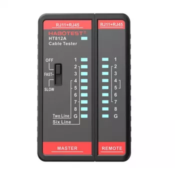 Netzwerkkabeltester Habotest HT812A RJ45/RJ14/RJ12/RJ9