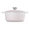 Le Creuset Signature Gusseisen Runder Schmortopf 24 cm shell pink