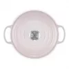 Le Creuset Signature Gusseisen Runder Schmortopf 24 cm shell pink