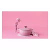 Le Creuset Signature Gusseisen Runder Schmortopf 24 cm shell pink