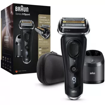 Braun Series 9 9352cc Sport Folienrasierer Trimmer Schwarz Grau
