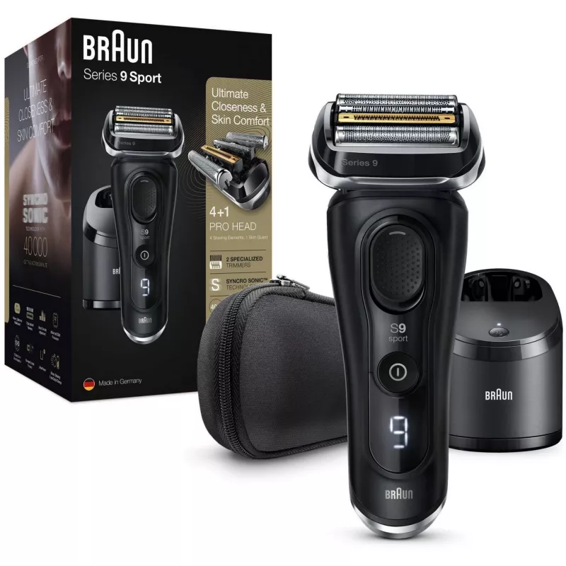 Braun Series 9 9352cc Sport Folienrasierer Trimmer Schwarz Grau