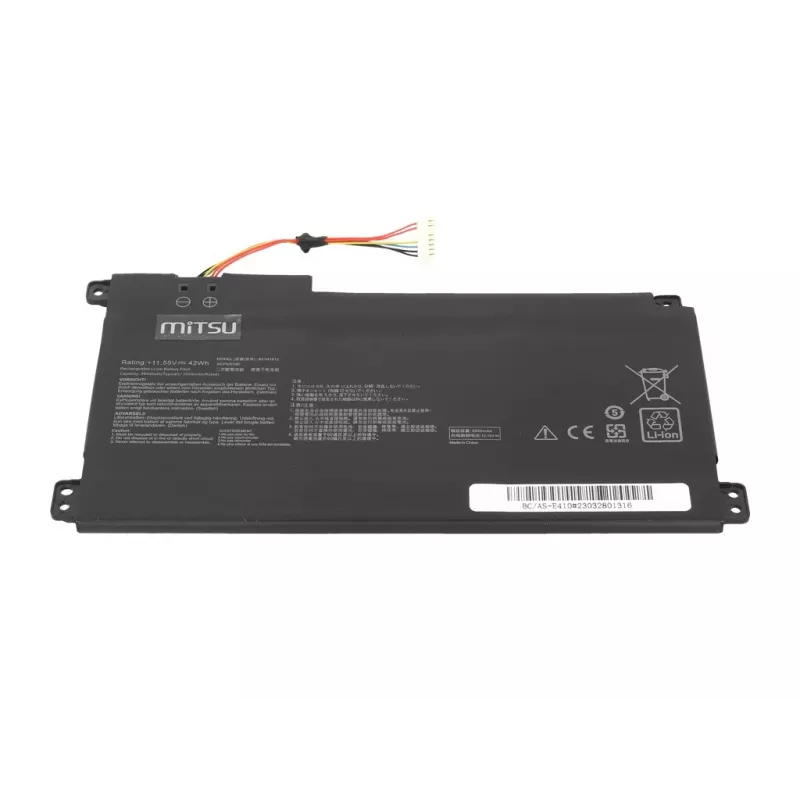 Akku MITSU B31N912 für ASUS E410MA 3550 mAh Li-Ion