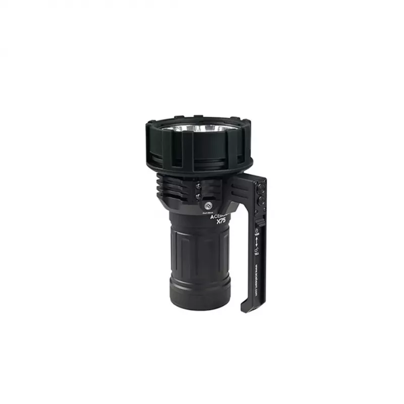 Taschenlampe AceBeam X75 XHP 70.3 Schwarz, 5000K