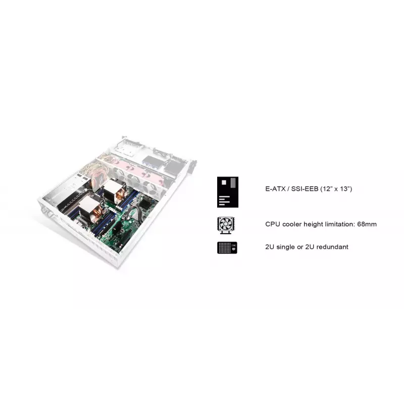 HDD-Gehäuse Silverstone RM22-308 2,5/3,5 Zoll 10 Laufwerke Schwarz Weiß