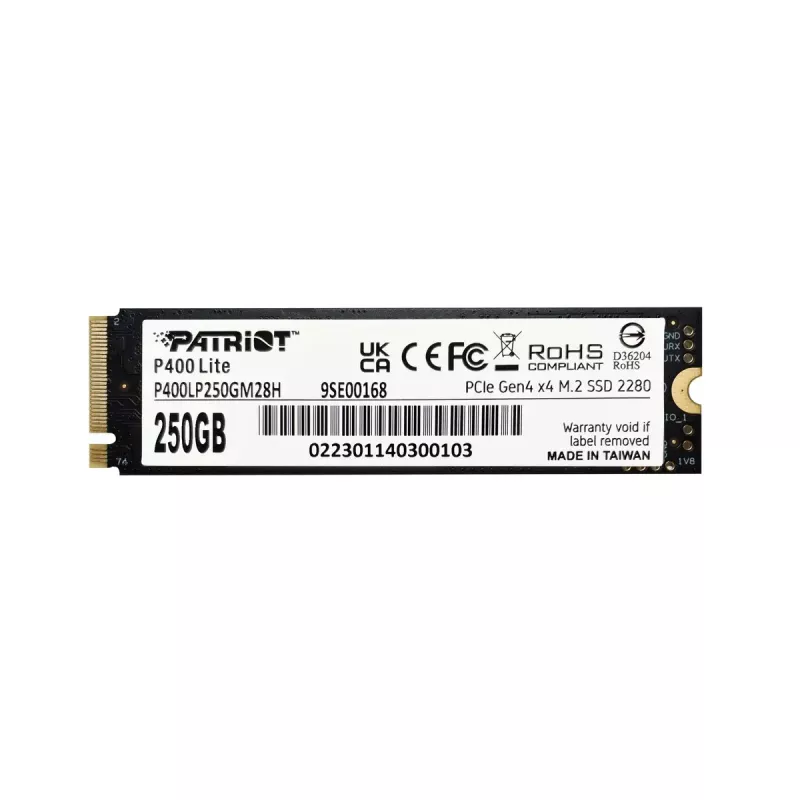 SSD-Laufwerk Patriot Memory P400 Lite 250 GB M.2 PCI Express 4.0 NVMe