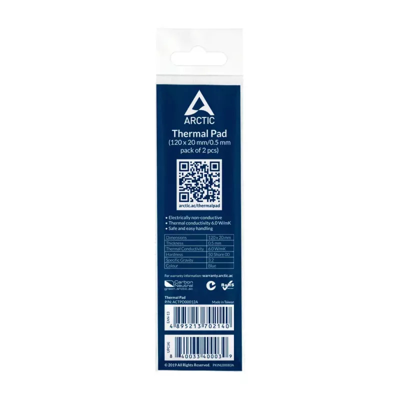 Wärmeleitpad ARCTIC TP-2 APT2560 Performance 120x20 mm 0,5 mm