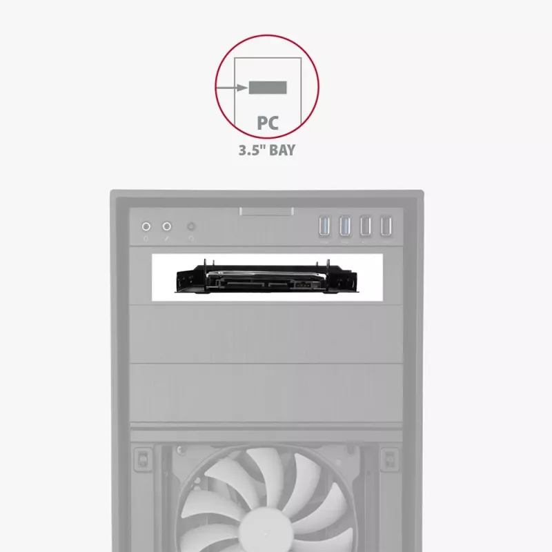 AXAGON RHD-P25 Metallrahmen 2x 2,5 auf 3,5/PCI