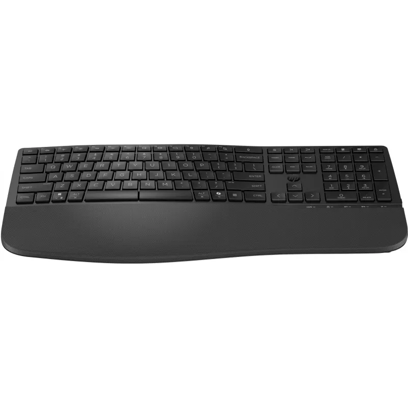 HP 680 Comfort Dual-Mode-Tastatur Full-Size Wireless Bluetooth Schwarz