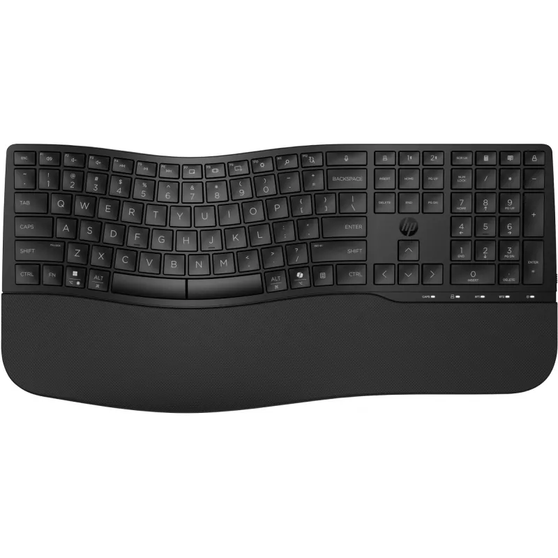 HP 680 Comfort Dual-Mode-Tastatur Full-Size Wireless Bluetooth Schwarz