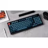 V5 Max, Gaming-Tastatur schwarz/blau-grau, DE-Layout, Gateron Jupiter Banana, Hot-Swap, RGB