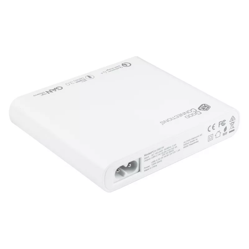 Mobilgeräteladegerät Alcasa PCA-D001W Universal Weiß AC Schnellladung