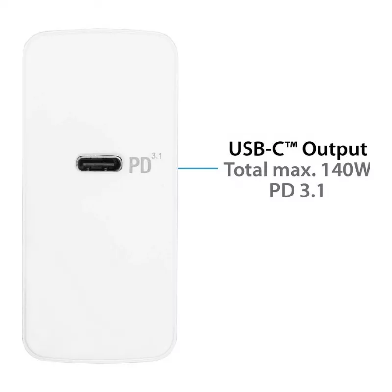 Mobiles Gerät Ladegerät Alcasa PCA-W005W Universal Weiß AC Schnellladung