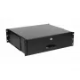 Schubladeneinheit Equip abschließbare Schublade 19 inch 3U RAL9005 Schwarz