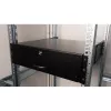 Schubladeneinheit Equip abschließbare Schublade 19 inch 3U RAL9005 Schwarz