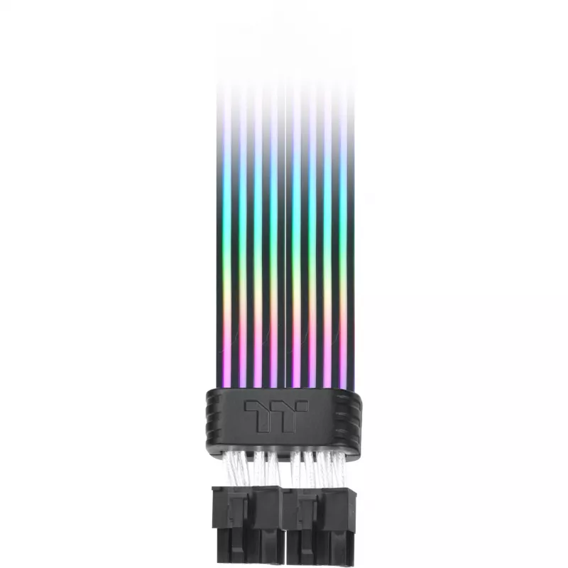 Flachbandkabel THERMALTAKE AC-082-CN1NAN-A1 8-Pin Buchse-auf-Buchse, schwarz, 0,272 m