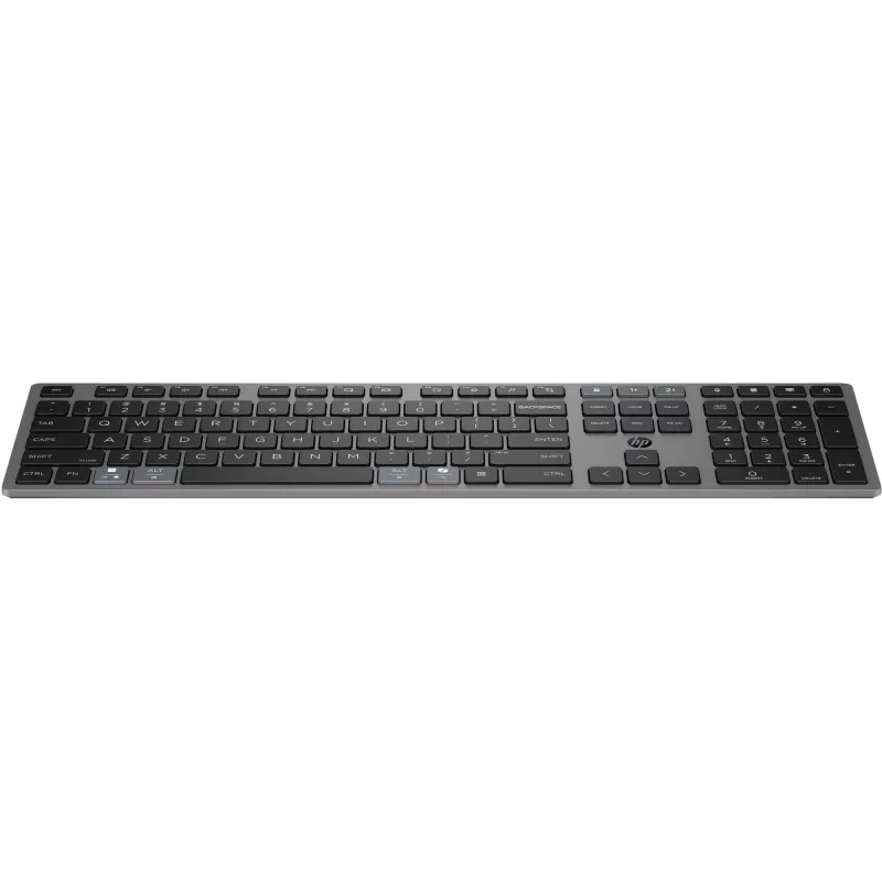 HP 720 Multi-Device Wiederaufladbare kabellose Tastatur Full-Size USB Bluetooth