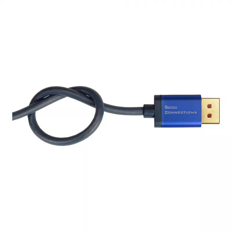 Video-Kabel-Adapter Alcasa 4860-SF030B 3m DisplayPort HDMI Schwarz Blau