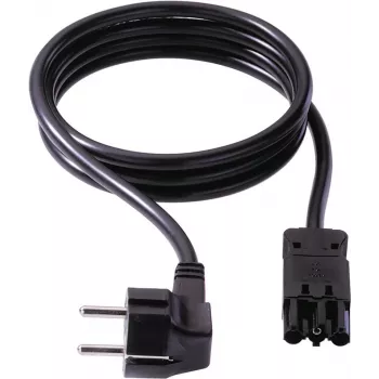 BACHMANN Geräteanschlussleitung Schutzkontaktstecker/Gerätekupplung GST18-3, schwarz, 7 m (375.1292)