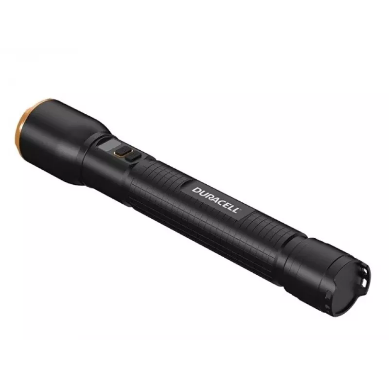 Taschenlampe Duracell DF4000R schwarz – wiederaufladbare Handlampe, kompaktes Design