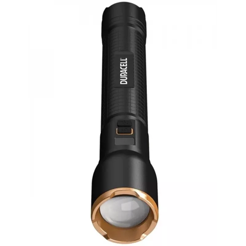 Taschenlampe Duracell DF4000R schwarz – wiederaufladbare Handlampe, kompaktes Design