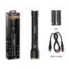 Taschenlampe Duracell DF4000R schwarz – wiederaufladbare Handlampe, kompaktes Design