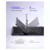 Inateck KB06101_STEEL GRAY Tastatur Home RF Wireless + Bluetooth QWERTZ English Schwarz