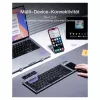 Inateck KB06101_STEEL GRAY Tastatur Home RF Wireless + Bluetooth QWERTZ English Schwarz