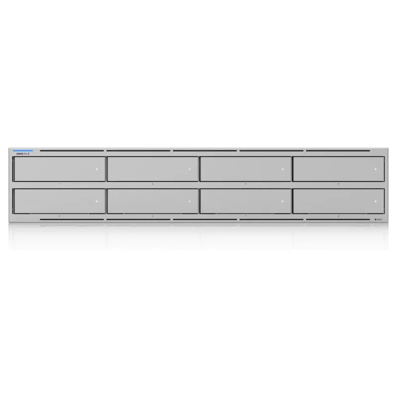 Ubiquiti UniFi UNAS Pro 8 Network Storage, 2HE, Rackmount, 10 Gbit/s, 8x HDD / 2x M.2-Steckplätze UniFi Integrationen (UNAS-PRO-8)