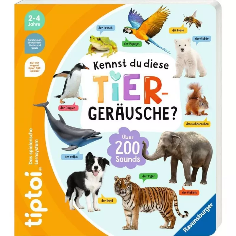 tiptoi Kennst du diese Tiergeräusche?, Lernbuch