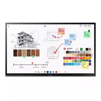 Interaktives Flachbildschirm Sharp PN-LA862 86 Zoll 4K Ultra HD Touchscreen Schwarz