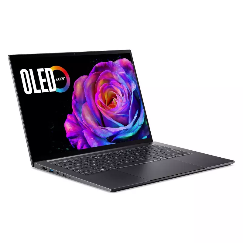 Notebook Acer Swift X 14 OLED SFX14-73G-975F NX.J81EG.004 — 14,5 Zoll 2880×1800, Intel Core Ultra 9 285H, 2 TB SSD, GeForce RTX 5070, HDMI/USB-C, Windows 11 Home