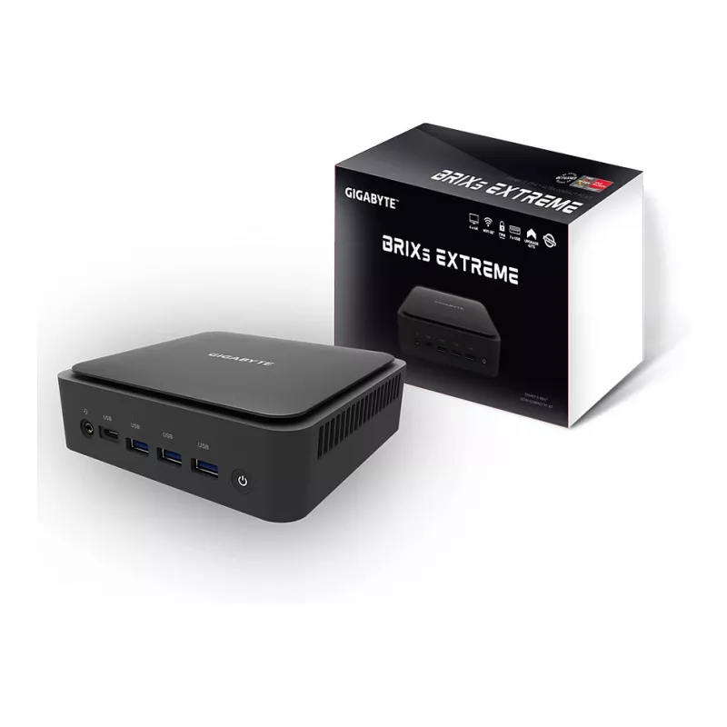 Barebone-PC GIGABYTE BRIX GB-BER7-8840 mit AMD Ryzen 7, inklusive 8GB RAM