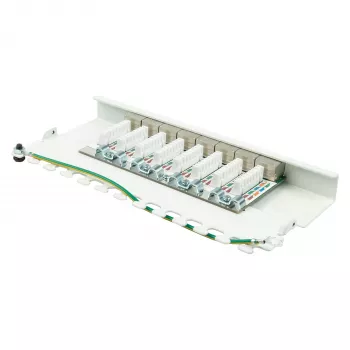 Patch Panel Alcasa GC-N0119 0,5HE 10 Gigabit Ethernet RJ-45 Cat6a