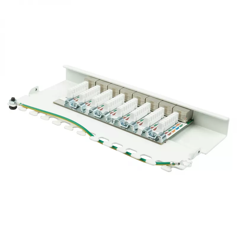 Patch Panel Alcasa GC-N0119 0,5HE 10 Gigabit Ethernet RJ-45 Cat6a