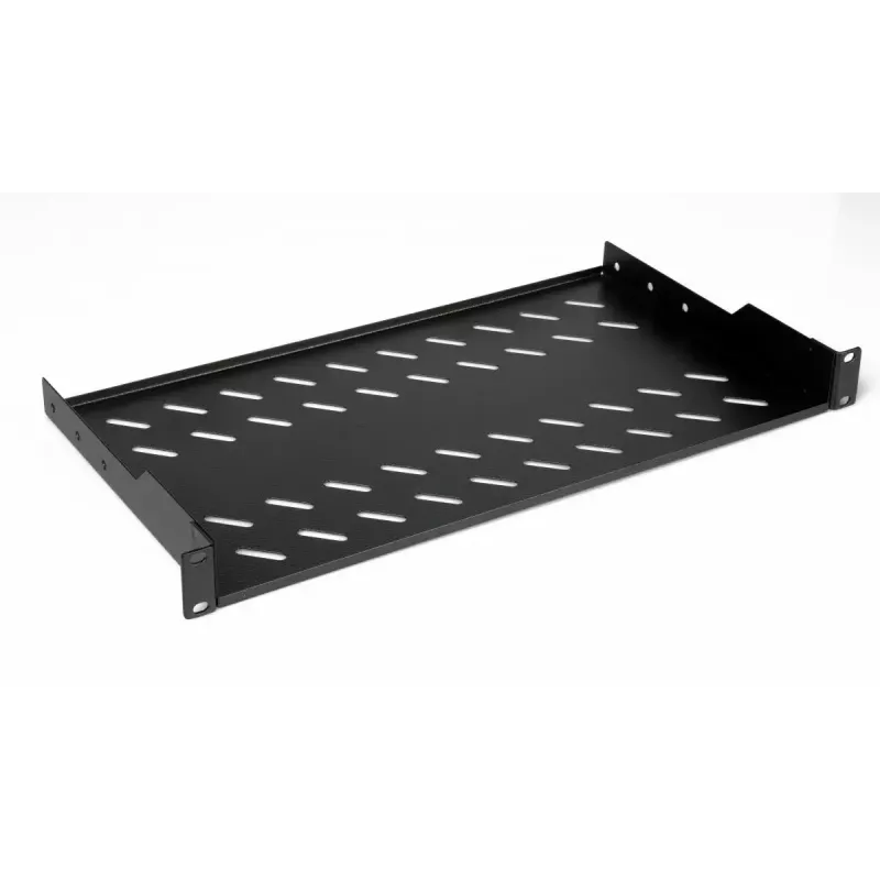 Rack-Einlegeboden EQUIP Fester Einlegeboden 19 Zoll, 1HE, 400 mm Tiefe, schwarz, 485 mm Breite