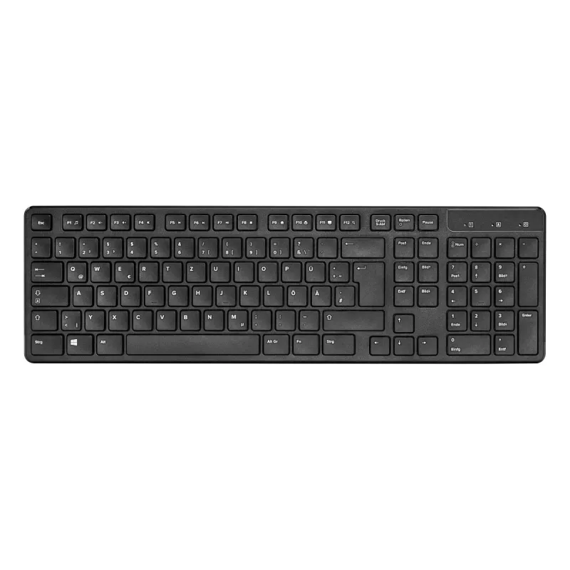 Kabelloses Deskset Speedlink SIGNIUM SL-640303-BK Schwarz — DE-Layout, schnurlose Tastatur und Maus