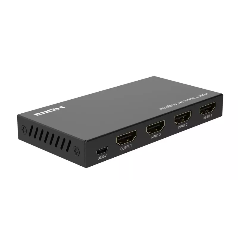 Videoswitch MicroConnect MC-HDMISWITCH0301-4K 4K 60Hz Metall Schwarz