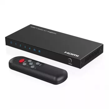 Videoswitch MicroConnect MC-HDMISWITCH0401-4K 4K 60Hz Metall Schwarz