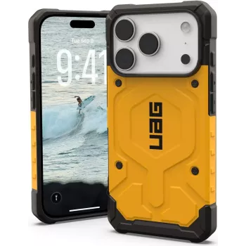 Urban Armor Gear UAG Pathfinder MagSafe Hülle | Apple iPhone 17 Pro | Heritage-Gelb
