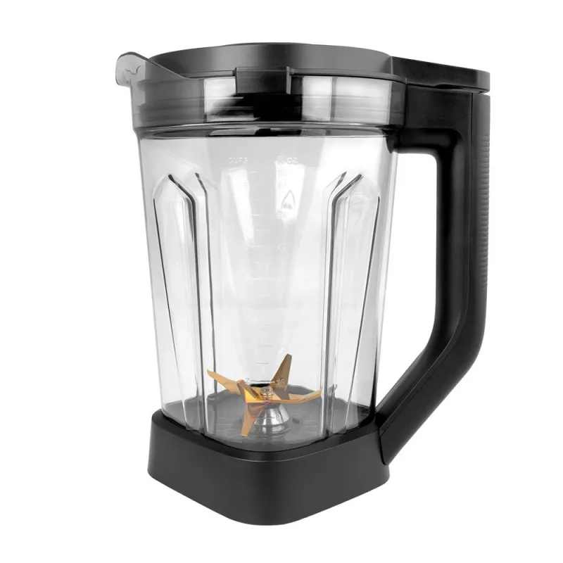 Tischmixer GASTROBACK Mix & Soup (2000 W, 2 L, Tritan-Behälter, Titanmesser, Touch-Bedienung, Schwarz/Edelstahl)