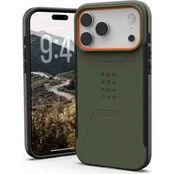 UAG Urban Armor Gear Civilian MagSafe Case | Apple iPhone 17 Pro Max | oliv/pop-orange | 114546117297 (114546117297)