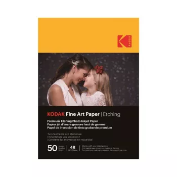 Fotopapier Kodak Fine Art Paper 10 x 15 cm – glänzendes Inkjet-Blatt für Fotos