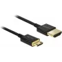 HDMI-Kabel DeLOCK 85118 0,25 m HDMI Typ A auf Typ C Schwarz