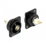BNC-Buchsen-Steckverbinder DELOCK 86788, schwarz, 26×31,4×31 mm