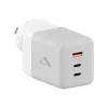 ALOGIC mobiles Ladegerät WCM3X100G — AC-Ladegerät für den Innenbereich für Smartphone und Tablet, 2x USB-C, 100–240V, Weiß